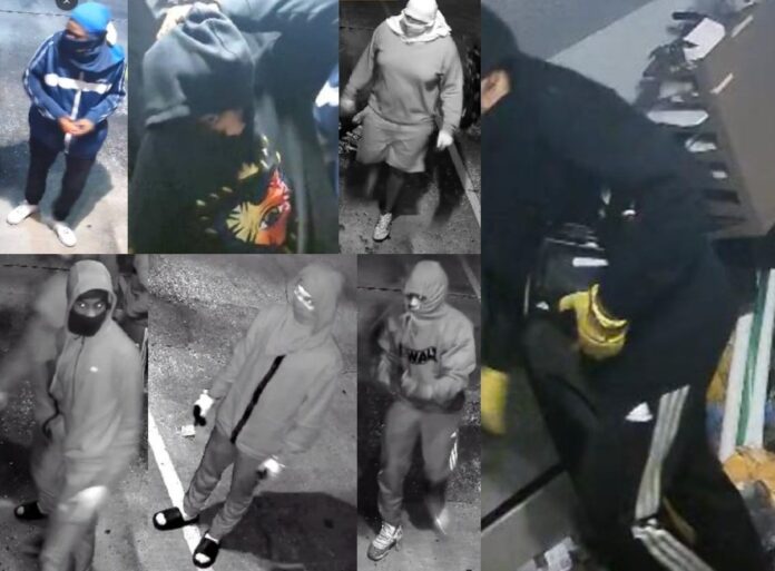 Seven suspects wanted in burglary of ATV dealer in Apopka on March 28