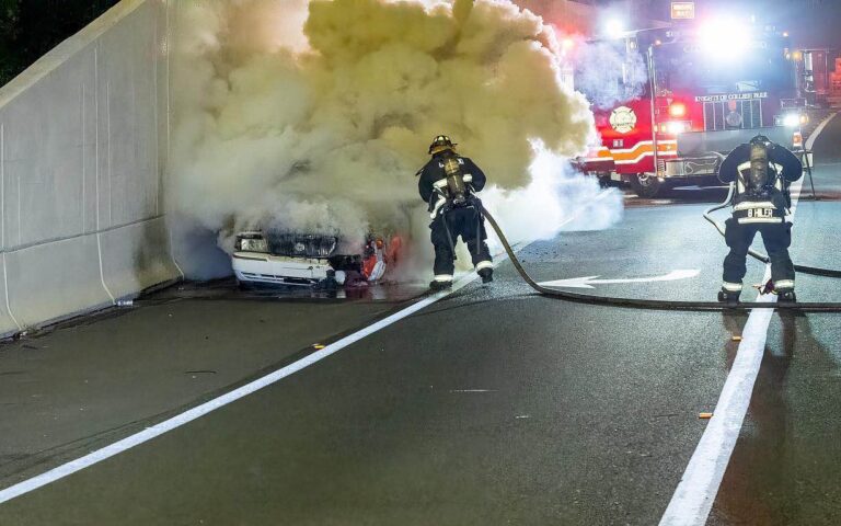 Vehicle fire off I 4 exit ramp on Princeton Street on April 1