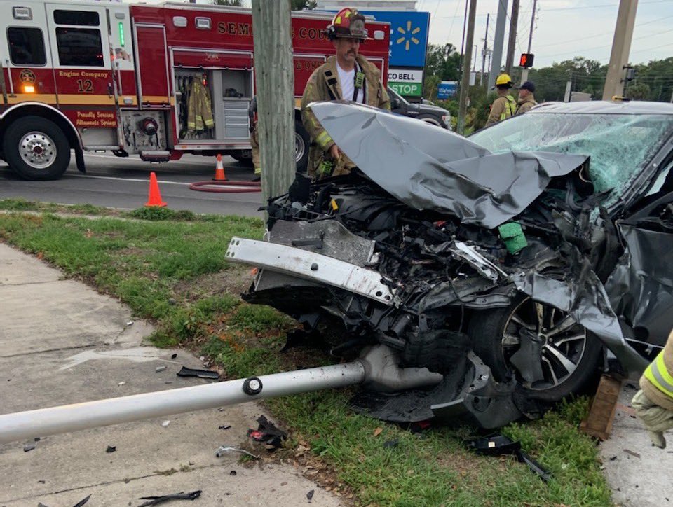 Vehicle involved in accident on SR 436 on April 28