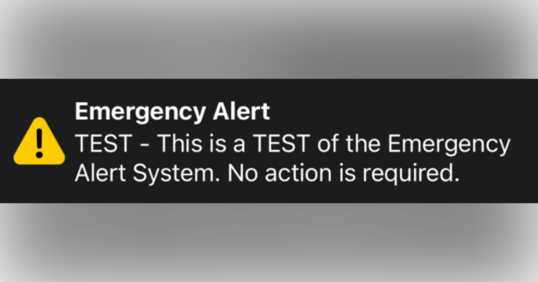 Emergency Alert Text from state of Florida