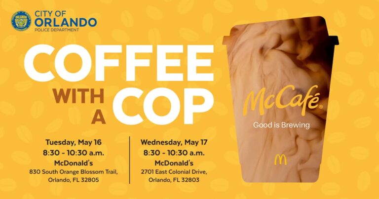Orlando police hosting Coffee with a Cop this week