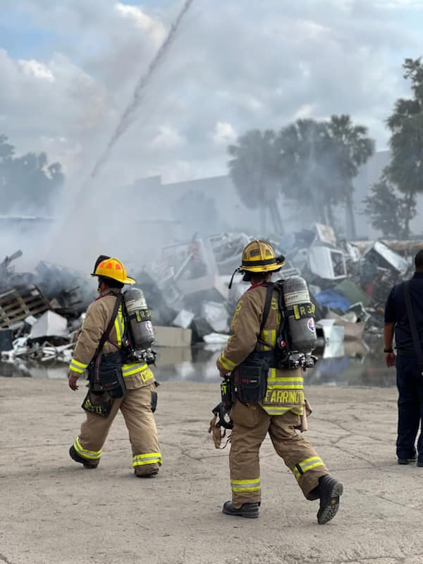 Fire at metals recycling facility on SR 46 in Sanford 2