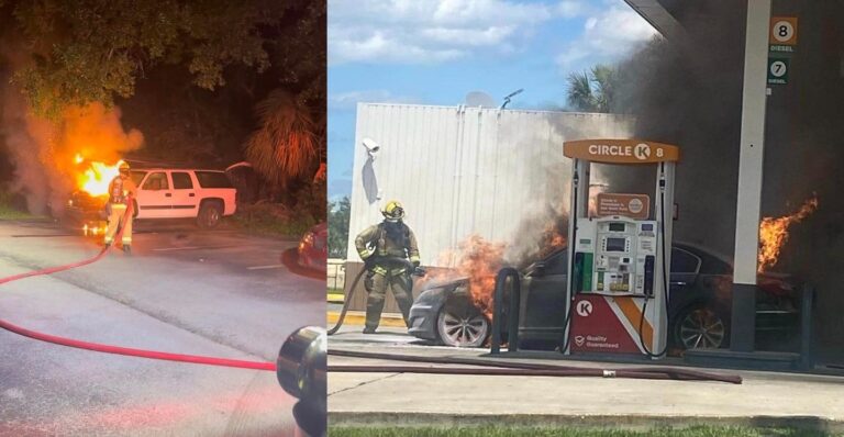 Vehicle fires rage in Seminole as first signs of summer