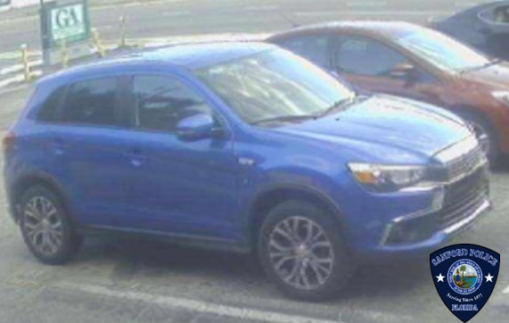 Vehicle used in commission of robbery of Hennessy from Sanford liquor store on May 14