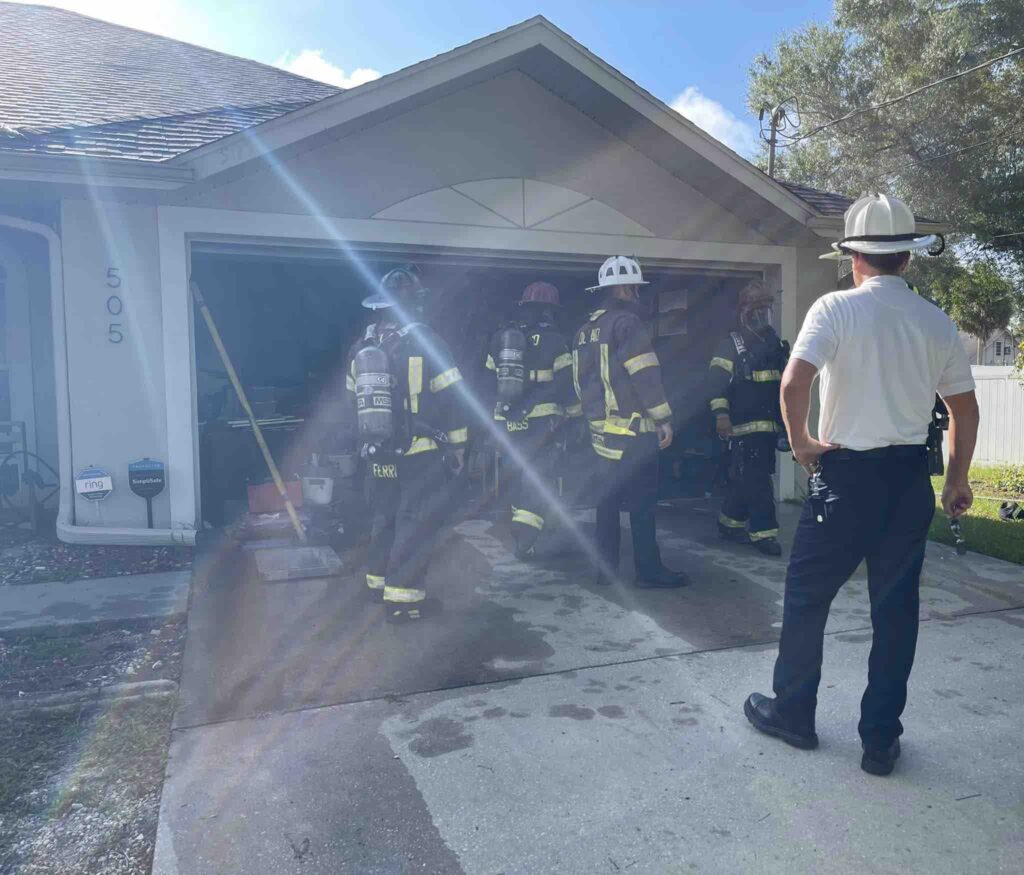 DeLand fire crews respond to a garage fire on June 8