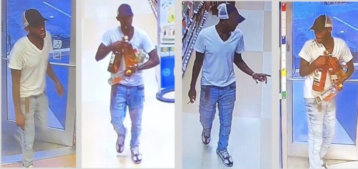 Man wanted for stealing from Publix Liquor store on May 22