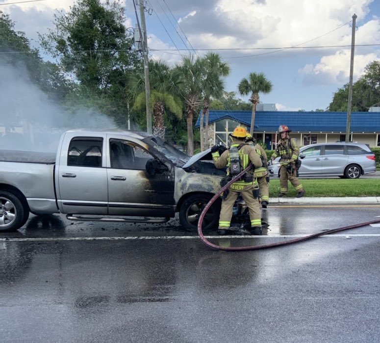 Truck extinguished by Seminole County Fire Department crews in Altamonte Springs on June 6