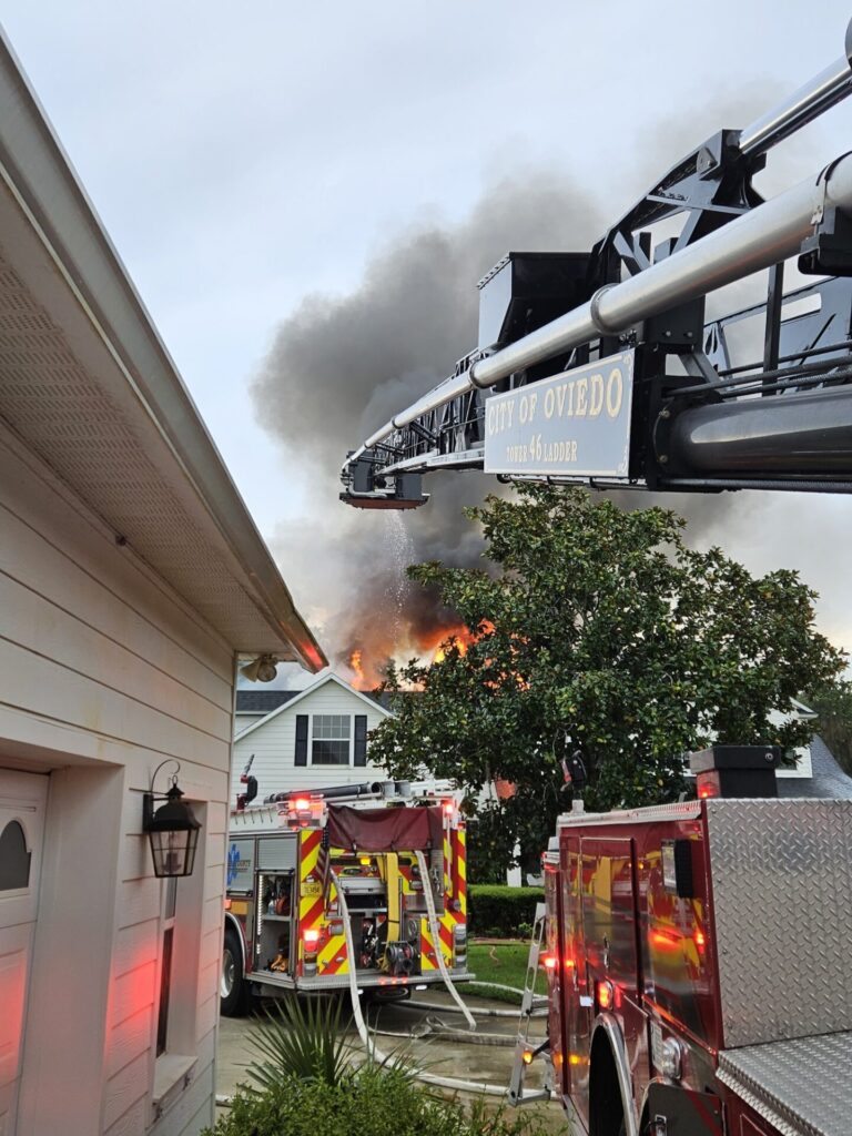 City of Oviedo fire crews respond to house fire on July 17