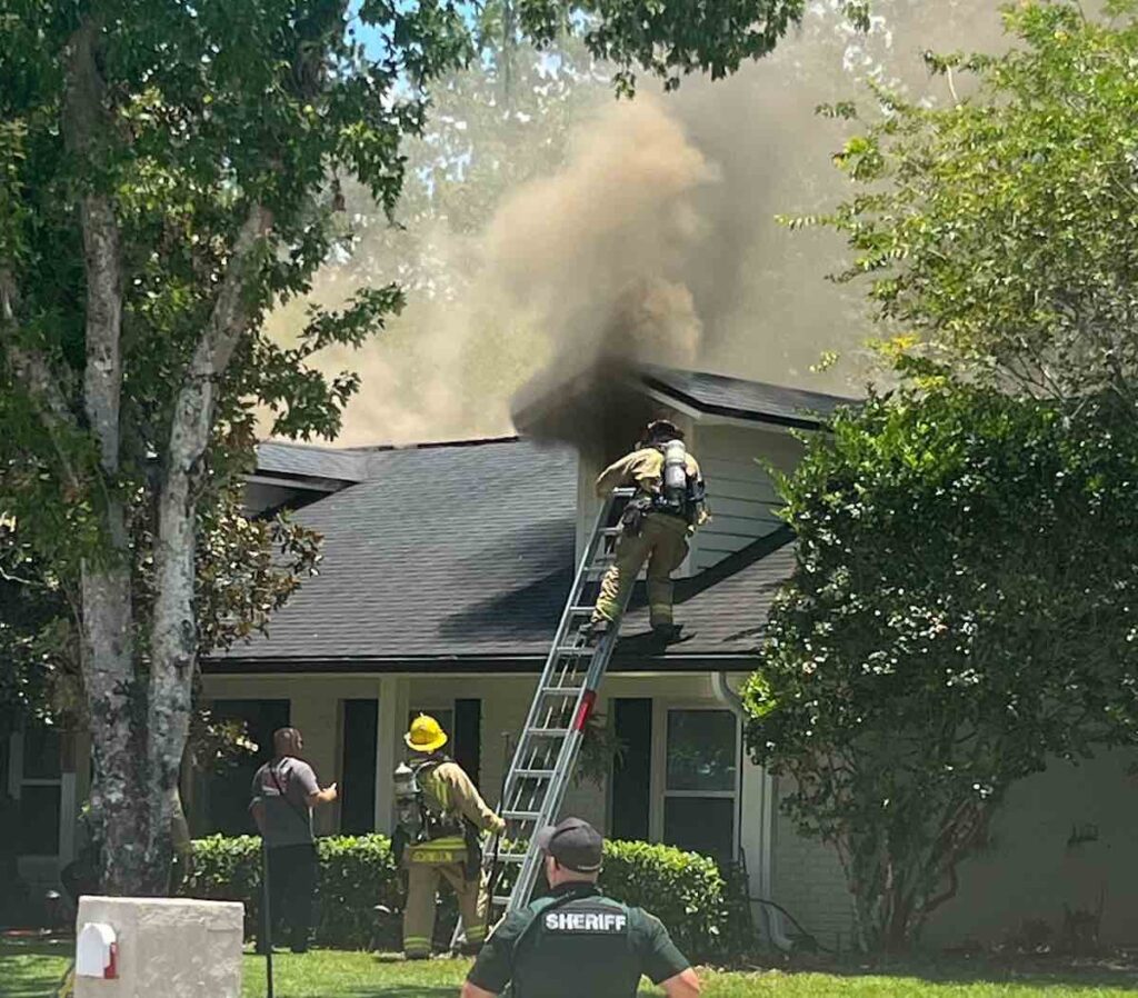 Fire at home on Riverbend Boulevard in Longwood