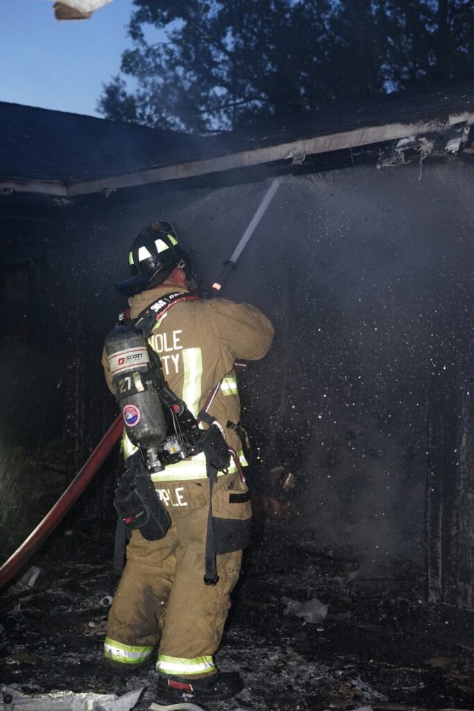 Firefighters tend to Fire consumes home on Newcastle Court in Winter Park on July 22
