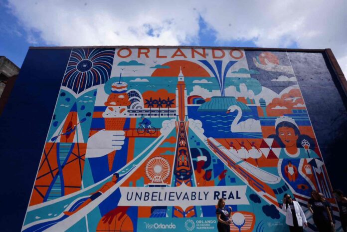 Visit Orlando Unbelievably Real mural in downtown Orlando