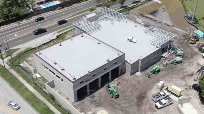 Construction progress at new Orlando Fire Station 11