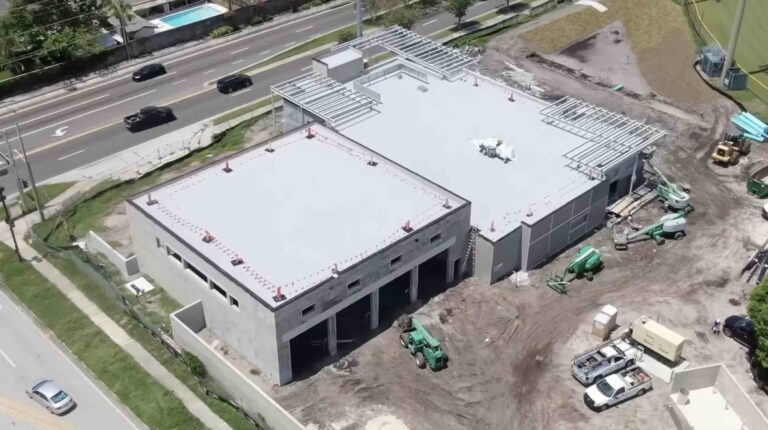 Construction progress at new Orlando Fire Station 11