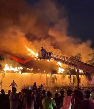 Fire at church in Orlando on August 22