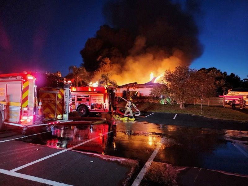 Orange County Fire Rescue knocking down fire at Orlando church on August 22