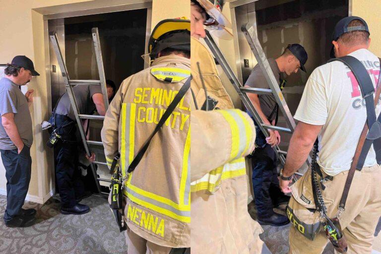 Seminole crews help free two people stuck in elevator in Altamonte Springs on August 21