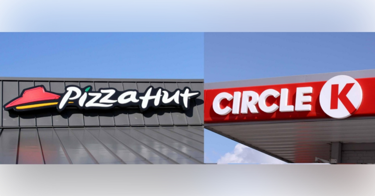 Pizza Hut and Circle K logos