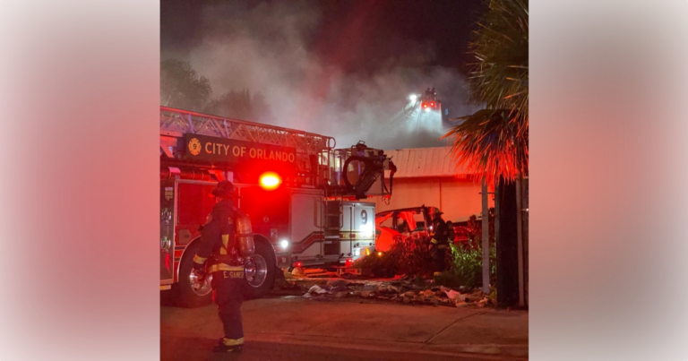 Orlando Fire Department crews respond to fire on Pine Street on August 2