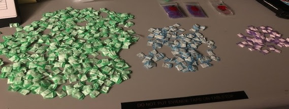 Hundreds of bags of fentanyl, heroin, and cocaine