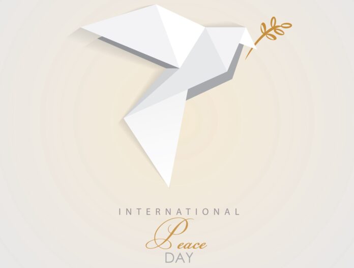 International Peace Day dove and logo