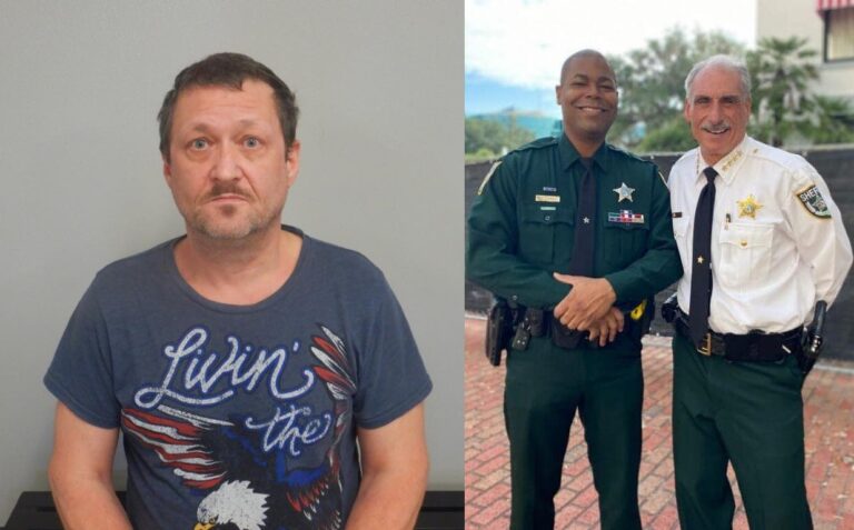 Jason Senseman (left), Royce James (middle), and Volusia County Sheriff Mike Chitwood (right)