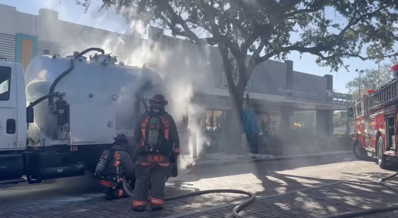 Crews from Winter Park Fire Rescue Department respond to fire along Park Avenue on Oct. 30