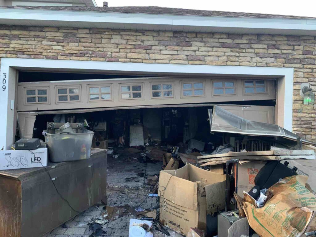 Garage fire in DeLand on Oct 1 2023
