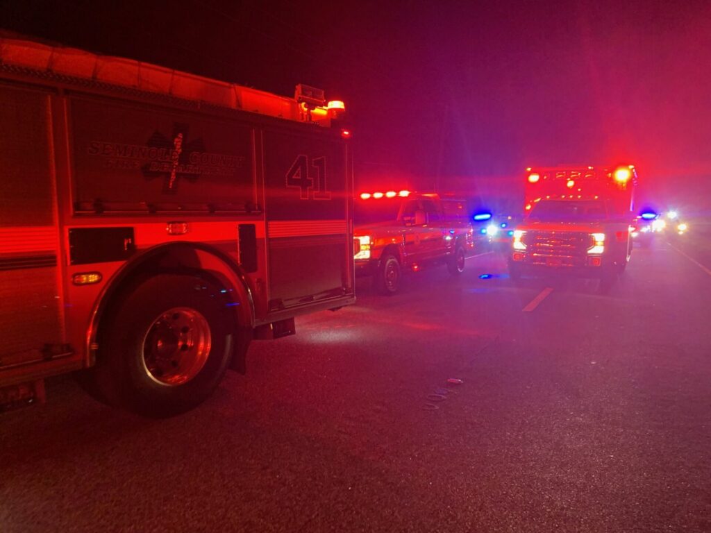 Seminole County emergency personnel respond to fatal motorcycle accident in Geneva on Oct. 22