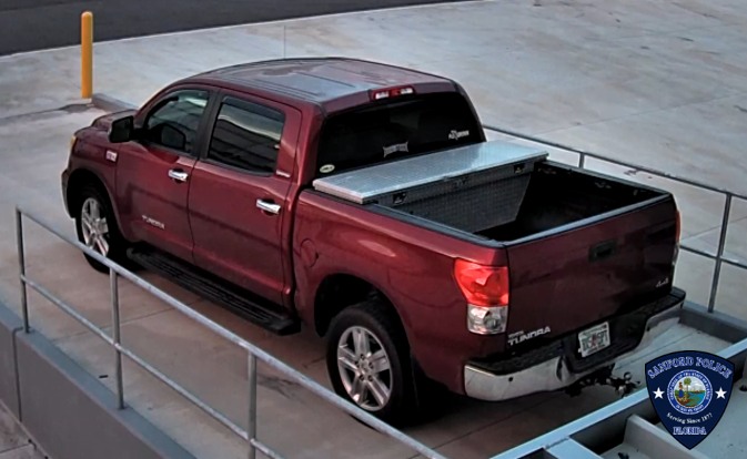 Toyota Tundra wanted in act of vandalism