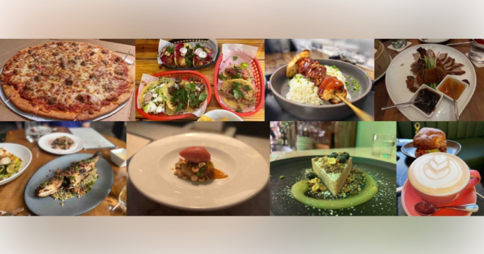 Foods from restaurants in Orlando demonstrating Foodie City award