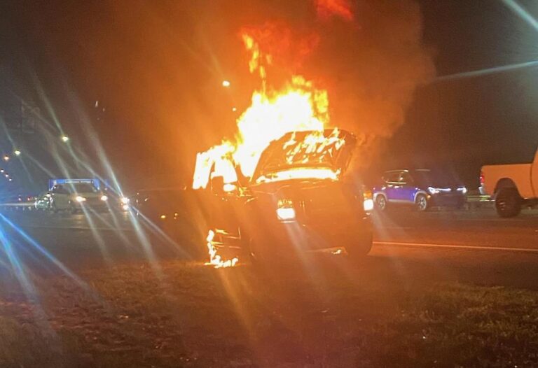 Ford F350 catches fire on I 4 on November 19