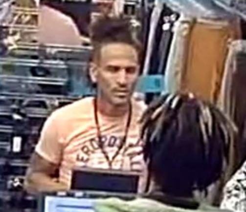 Suspect wanted for passing counterfeit bills at Plato's Closet