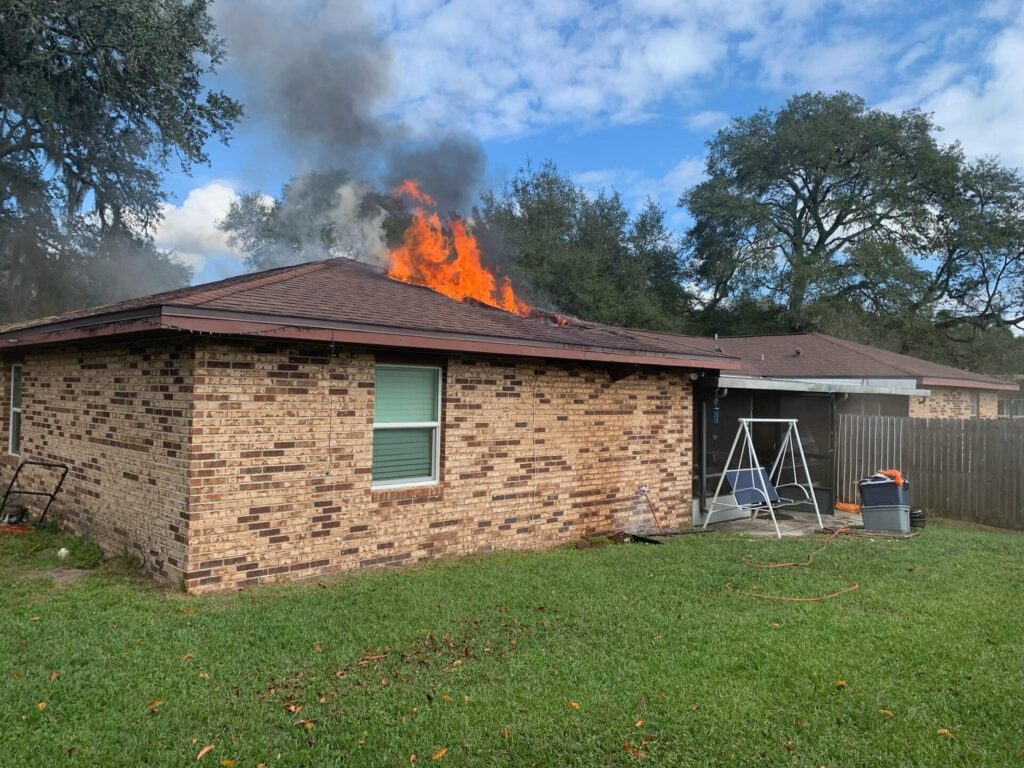 Attic fire tears through home in DeLand on December 9