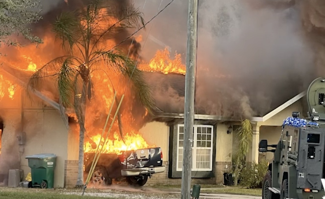 Fire at Dempsey Hadley's home