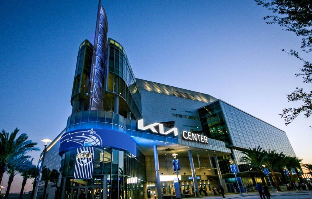 KIA Center in downtown Orlando