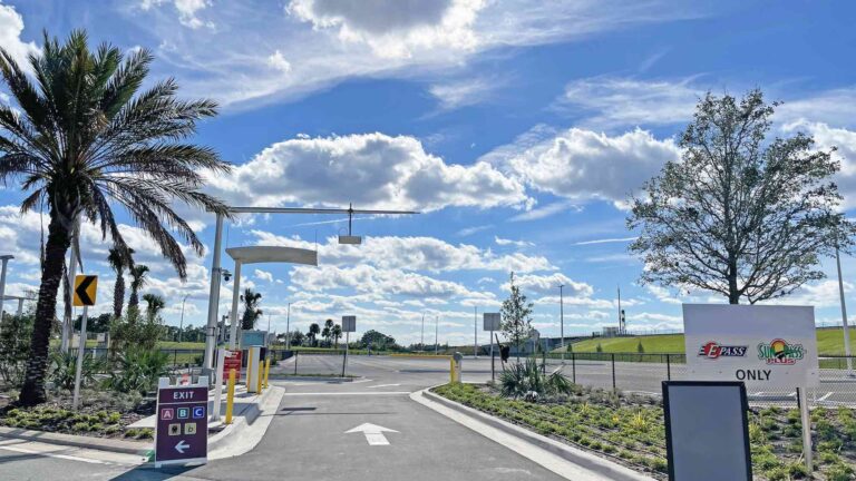 New parking lots at Orlando International Airport