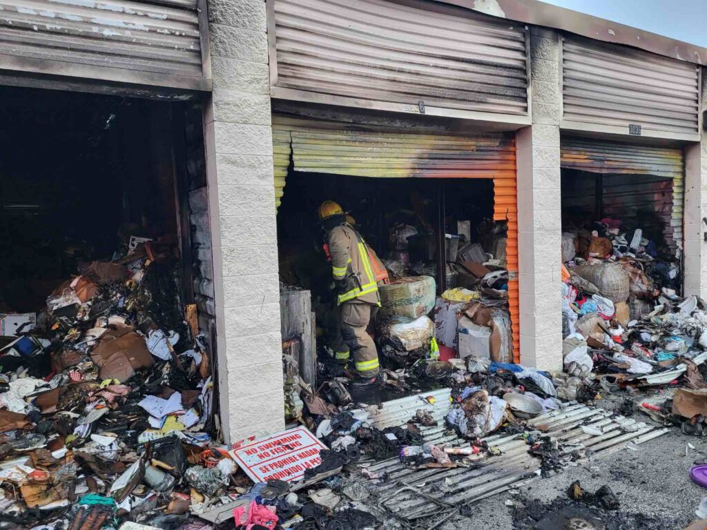 Storage units destroyed by fire in Orlando