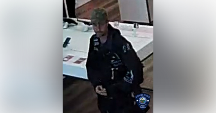 Man wanted for theft of children's smart watch at T Mobile in Sanford