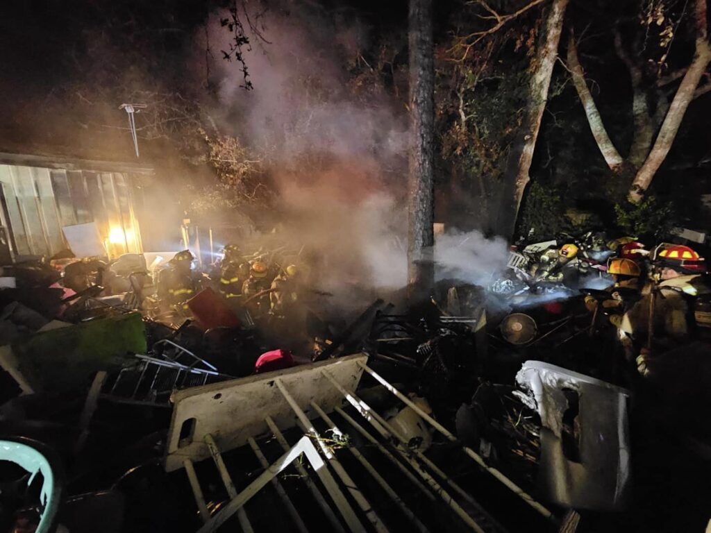 Backyard consumed by fire in Casselberry on December 31