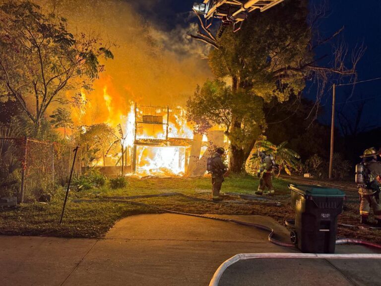 Fire in Pine Hills on January 4, 2024