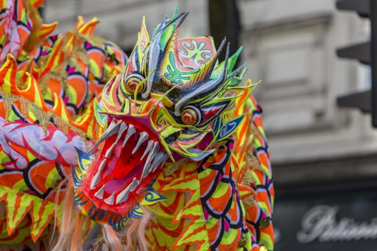 Chinese Dragon Chinese New Year Parade, Paris 2018