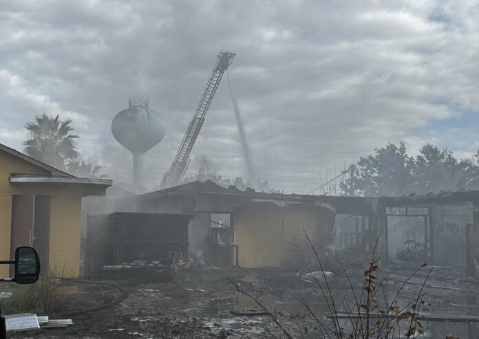 Fire at abandoned building in Orlando on February 8, 2024