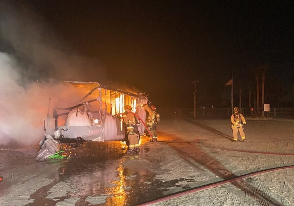 Fire at auto auction in Sanford on February 6