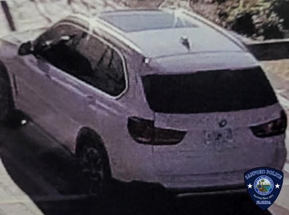 Vehicle used by suspect fleeing scene of burglary at Walmart