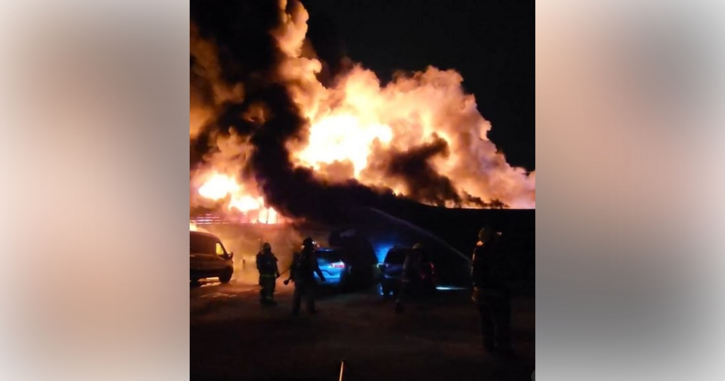 Winter Park abandoned auto shop fire on March 22, 2024 2 (Photo Orange County Fire Rescue)