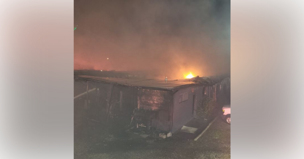 Winter Park abandoned auto shop fire on March 22, 2024 6 (Photo Orange County Fire Rescue)