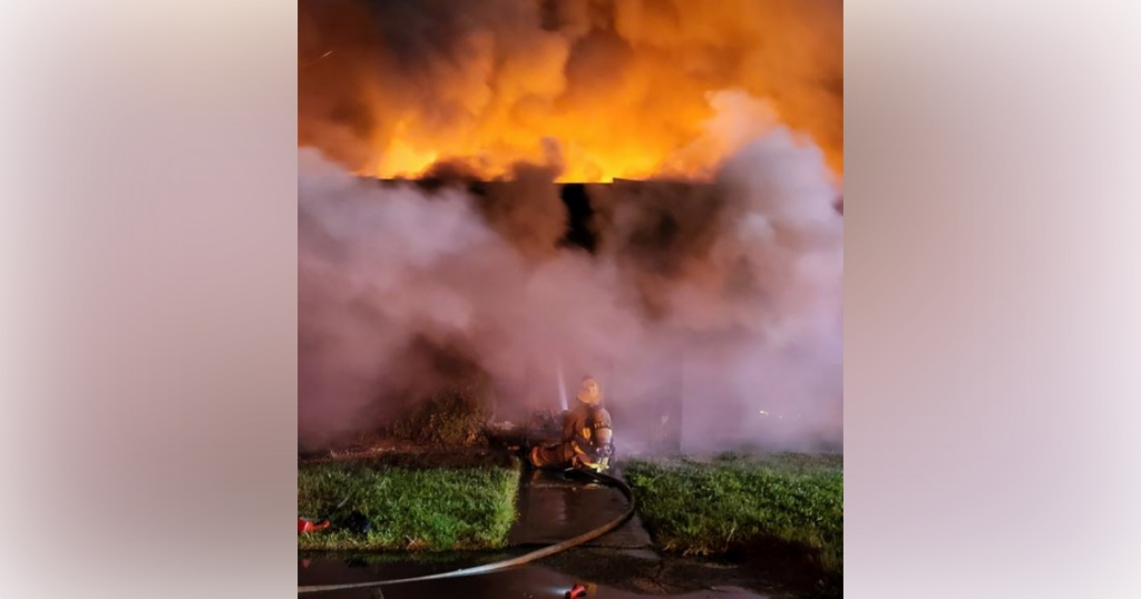 Winter Park abandoned auto shop fire on March 22, 2024 4 (Photo Orange County Fire Rescue)