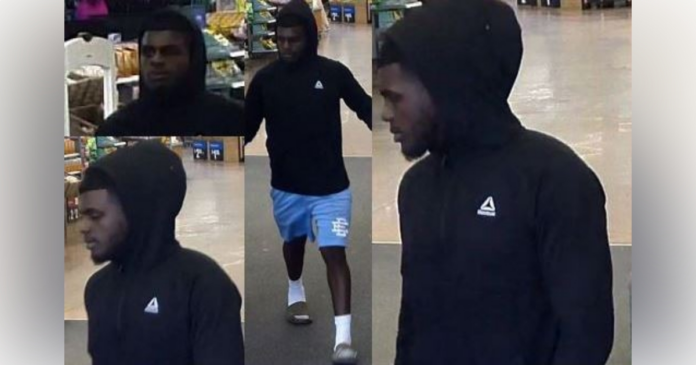 Clermont police are looking for this man in connection with the theft of trading cards from a local Walmart.