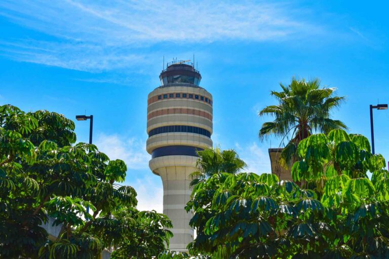 Air traffic tower at Orlando International Airport
