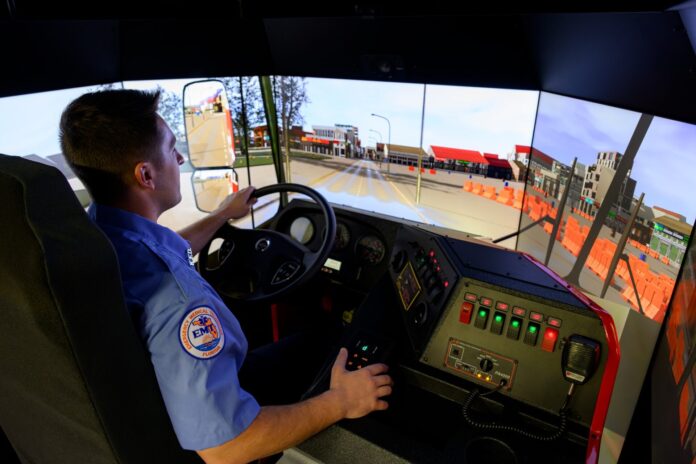 The Kissimmee Fire Department is now home to a fire vehicle training simulator. (Photo: Kissimmee Fire Department)